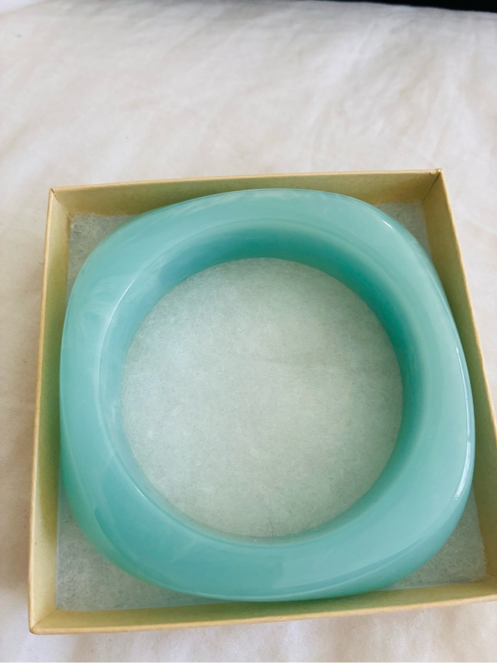 Natasha Denona Mint Green Resin Bangle Bracelet